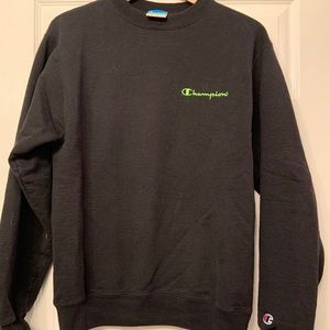Black Champion Crewneck